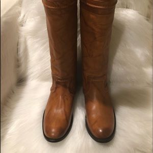 Frye Melissa Trapunto Pull On Riding Boots